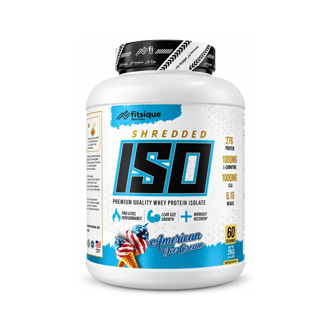 Fitsique Shredded ISO (Whey Protein Isolate) | American Icecream | 2kg